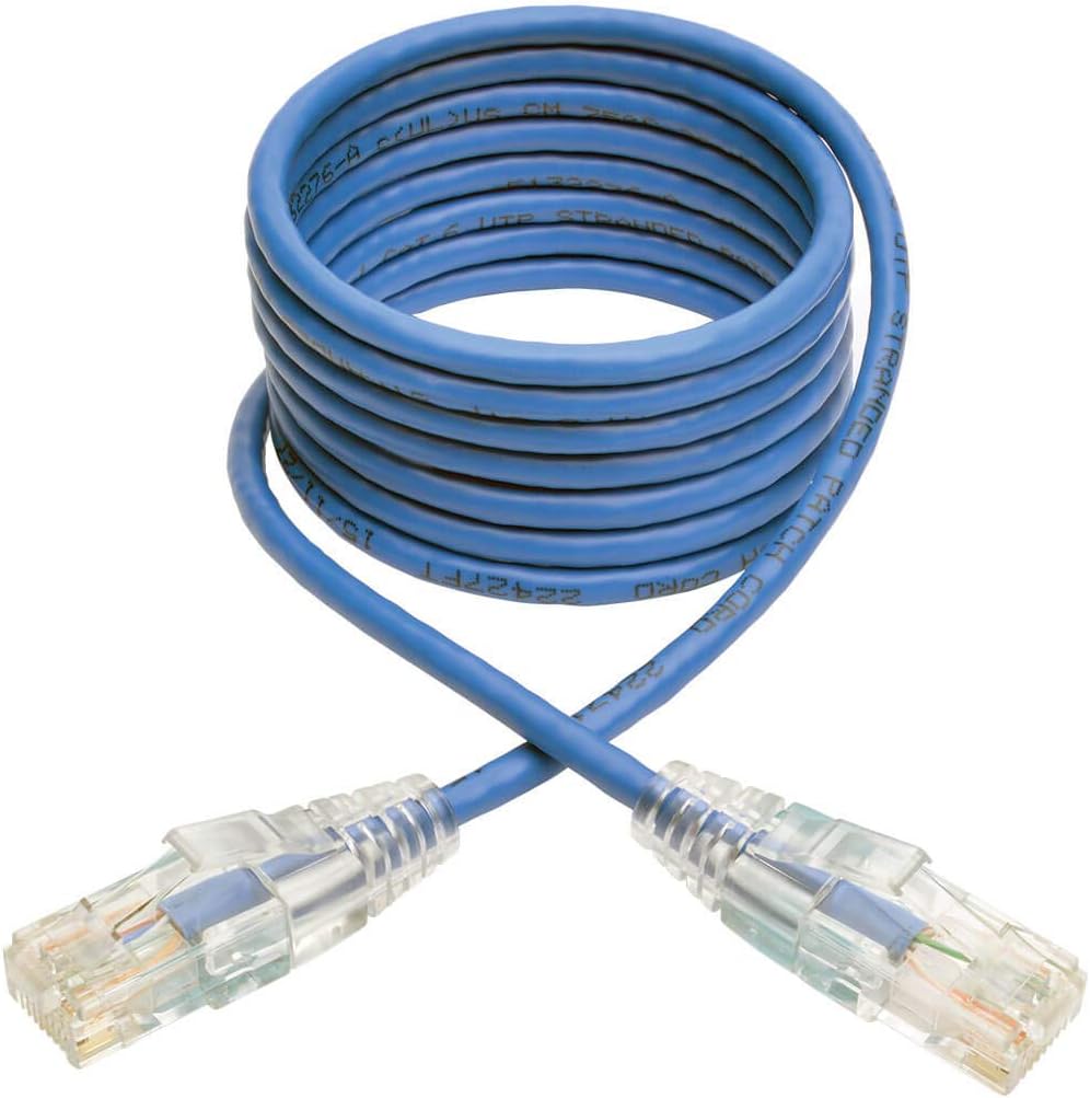 Tripp Lite Cat6 Gigabit Snagless Slim UTP RJ45 Patch Cable