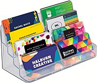 Azar Displays 252017 Eight Pocket Business Gift Card Holder Card Holders Pack of 2, 7.75" W X 4" H