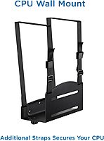 Mount-It! Monitor and Keyboard Wall Mount with CPU Holder, 25" Wide VESA Keyboard Tray (MI-7919)