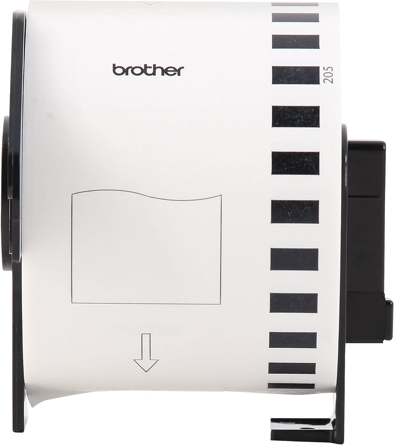 Brother DK2205 Continuous Paper Label Tape, 2-2/5-Inch x 100 ft Roll, White