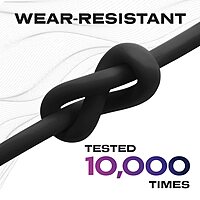 STATIK TSumoCharge 100W USB-C to USB-C Charging Cable, Heavy-Duty Silicone, 6 ft