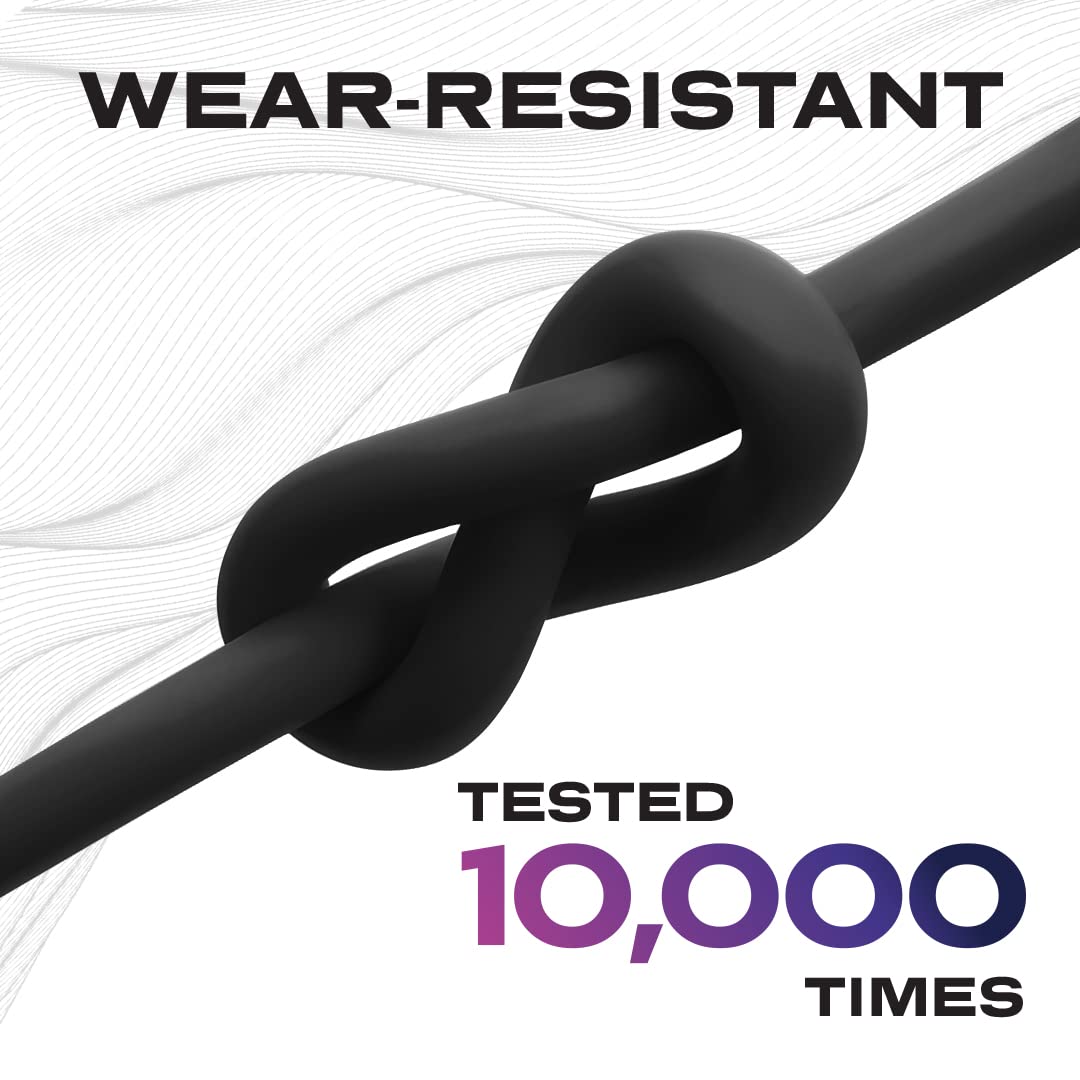 STATIK TSumoCharge 100W USB-C to USB-C Charging Cable, Heavy-Duty Silicone, 6 ft
