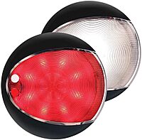 Hella Marine EuroLED 130 Touch - White/Red - Black Shroud