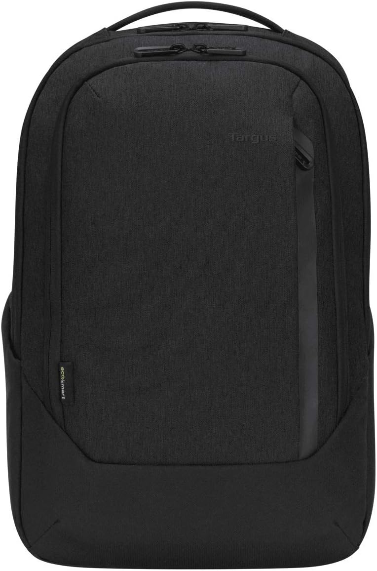 Targus 15.6" Cypress Hero Backpack with EcoSmart, Black - Eco-Friendly Laptop Backpack Designed for Business Travelers, Work