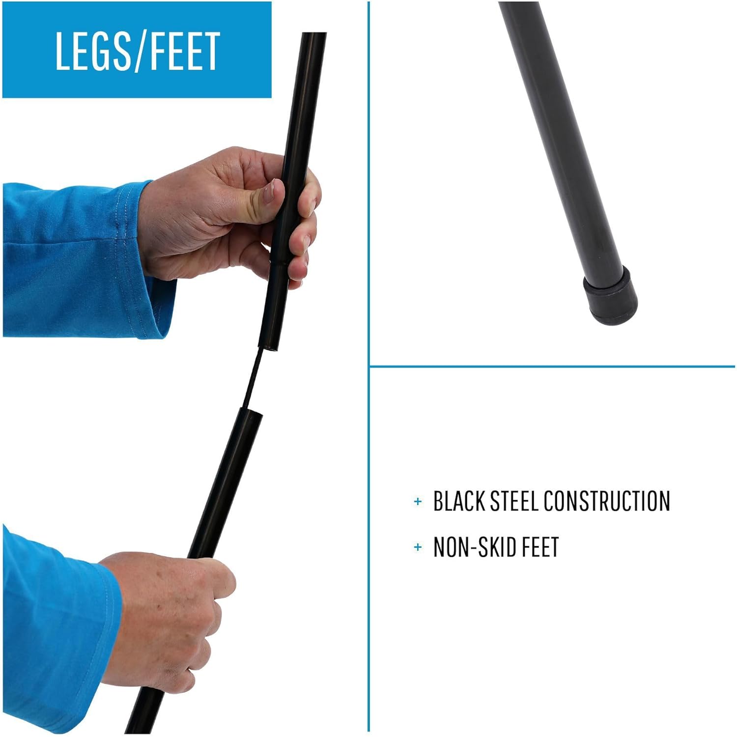 MASTERVISION Instant Display Easel, Steel, Black
