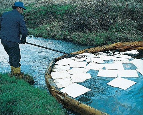 Brady SPC ENV500 Light Weight Oil Only Non-Bonded Enhanced Absorbency Pads for Removing Oil from Water or Land, White