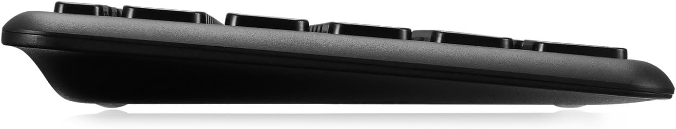 WKB-4050UB Wireless Keyboard with Built-in Touchpad, 2.4GHz RF Technology, Ultra-Slim Scissor Switch Keys, 30ft Range