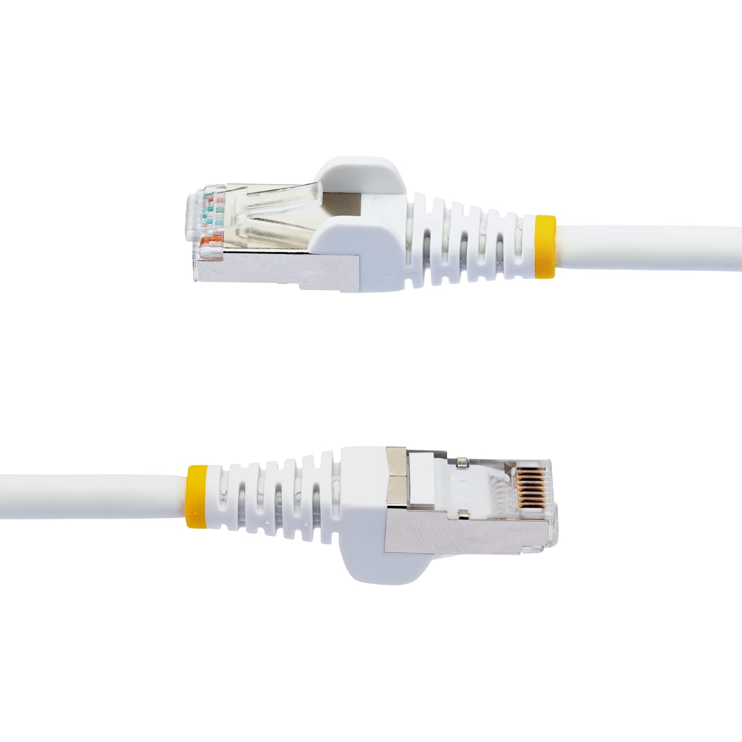 StarTech.com 6in CAT6a Ethernet Cable - Low Smoke Zero Halogen (LSZH) - 10 Gigabit 500MHz 100W PoE RJ45 S/FTP White Network