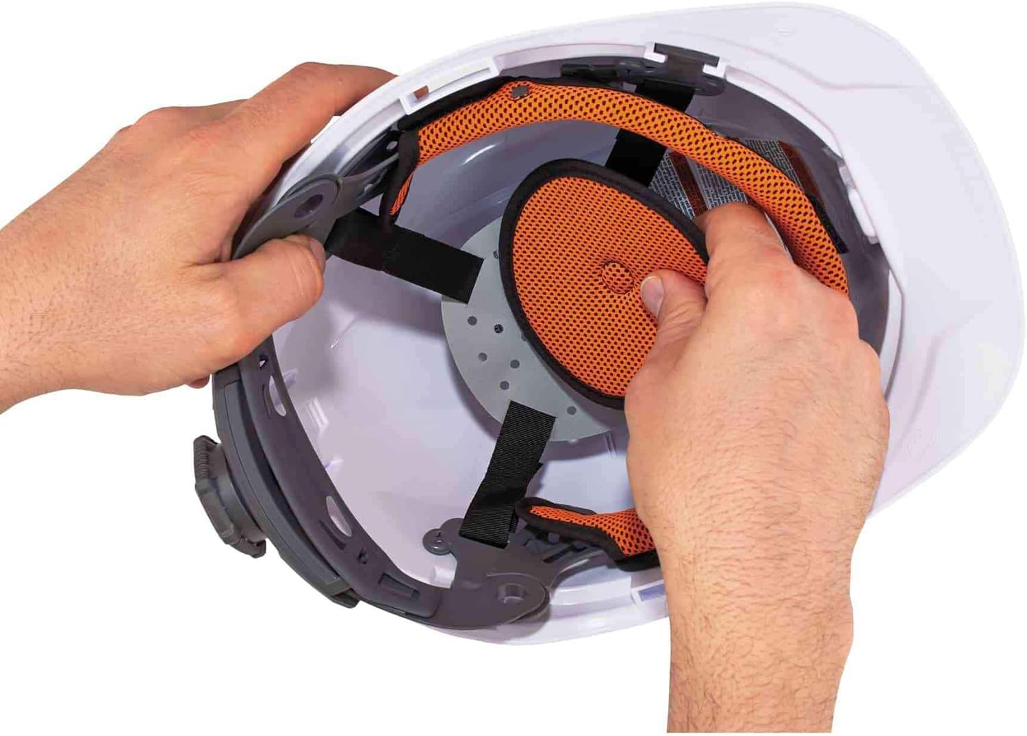 Hard Hat Replacement Top Pad Pack (Includes 3), Ergodyne Skullerz 8983,Orange, Medium