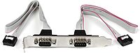 StarTech.com 2 Port 16in DB9 Serial Port BRacket to 10 Pin Header - DB9 bRacket - DB9 Header