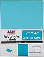 JAM PAPER Mailing Address Labels - Self-Adhesive Rectangular