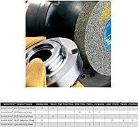 3M Scotch-Brite XL-WL Convolute Silicon Carbide Hard Deburring Wheel - Fine Grade - Arbor Attachment - 6 in Diameter