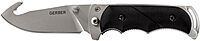 Gerber Gear Freeman Guide Folding Knife, Fine Edge, Gut Hook [31-000592], Black Fine Edge- Gut Hook