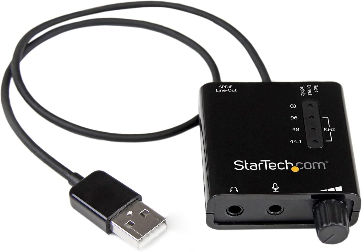 StarTech.com USB Sound Card w/ SPDIF Digital Audio & Stereo Mic – External Sound Card for Laptop or PC