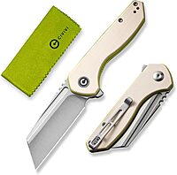 CIVIVI ExOne Folding Pocket Knife, 2.94" Nitro-V Reverse Tanto, G10 Handle