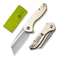 CIVIVI ExOne Folding Pocket Knife, 2.94" Nitro-V Reverse Tanto, G10 Handle