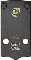 Night Fision Optic 17-4 Stainless Steel Handgun Mounting Plates for Red Dot Sights | Extra Screws and Installation Tool for Easy Setup | Compatible with 507k/407k to Springfield Hellcat