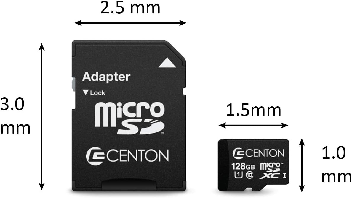 Centon Electronics Micro SD Card, Ultimate Memory Card for Phones, Tablets, Cameras, and More, 16GB