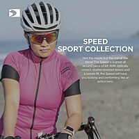 Bobster® Speed Cycling Sunglass, Matte Clear Gray Frame, Smoked Crimson Mirror Lens