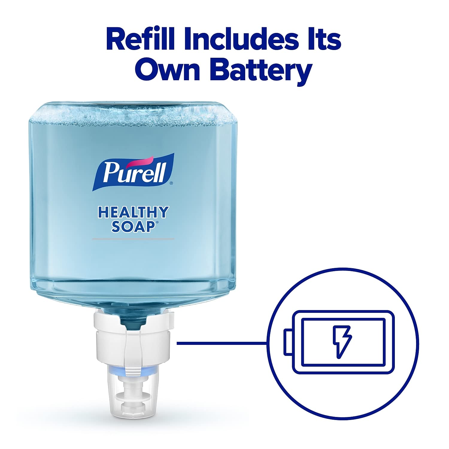 PURELL Brand HEALTHY SOAP Gentle and Free Foam, Fragrance Free, 1200 mL Refill for PURELL ES8 Automatic Soap Dispenser (Pack