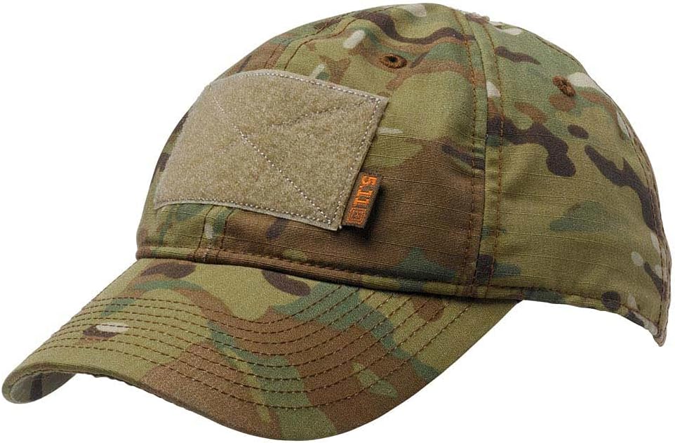 5.11 Tactical Flag Bearer Cap, Soft Crown & High Curved Brim, One Size, Style 89406 Multicam