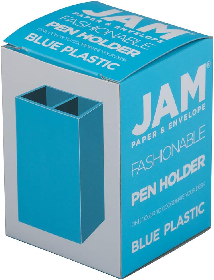 JAM PAPER Plastic Pen Holder - Desktop Pencil Cup