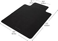 MIND READER Office Chair Mat for Hardwood Floors Under Desk Floor Protector PVC