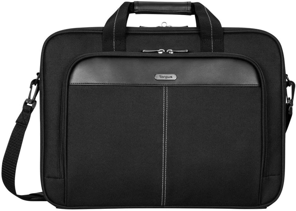 Targus unisex-adult Slim Briefcase With Crossbody Shoulder Bag 16 inch Black
