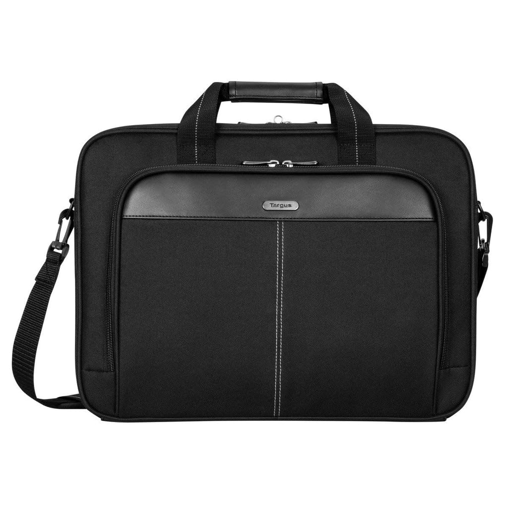 Targus unisex-adult Slim Briefcase With Crossbody Shoulder Bag 16 inch Black