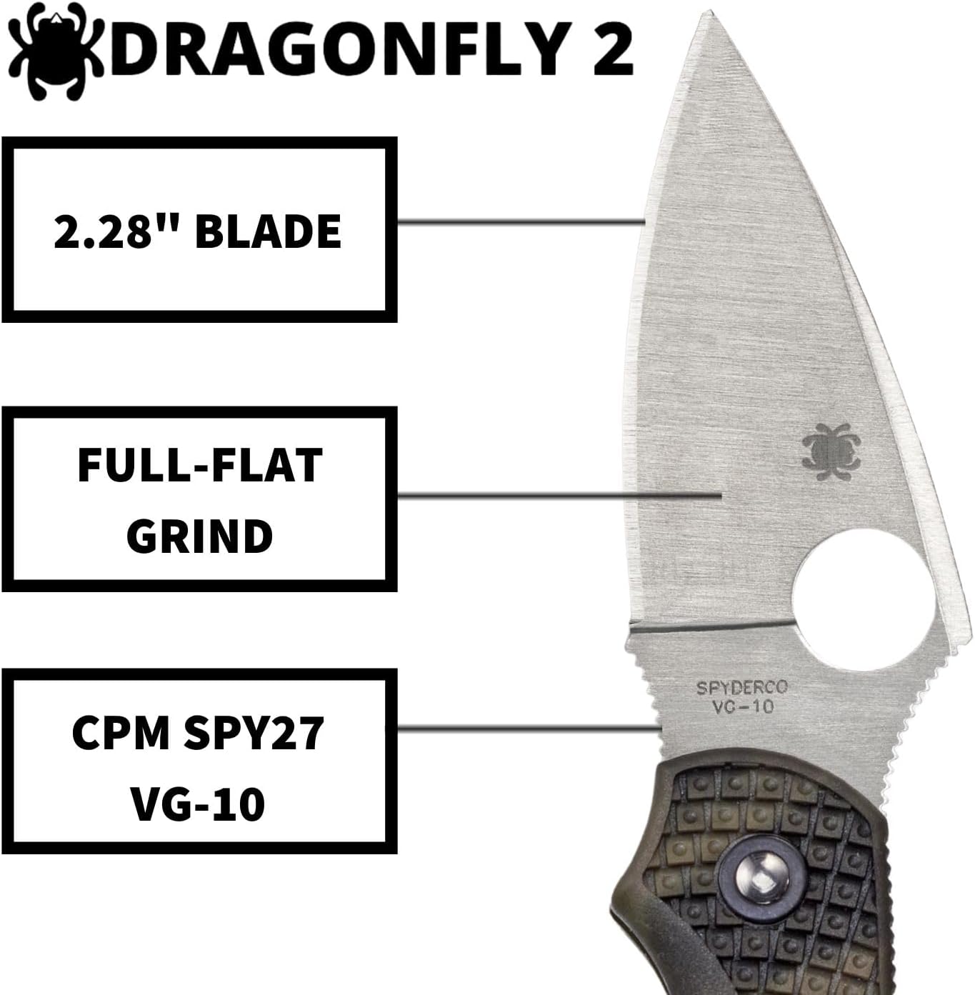 SPYDERCO Dragonfly 2 Lightweight Folding Knife