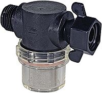Shurflo by Pentair Swivel Nut Strainer - 1/2" Pipe Inlet - Clear Bowl