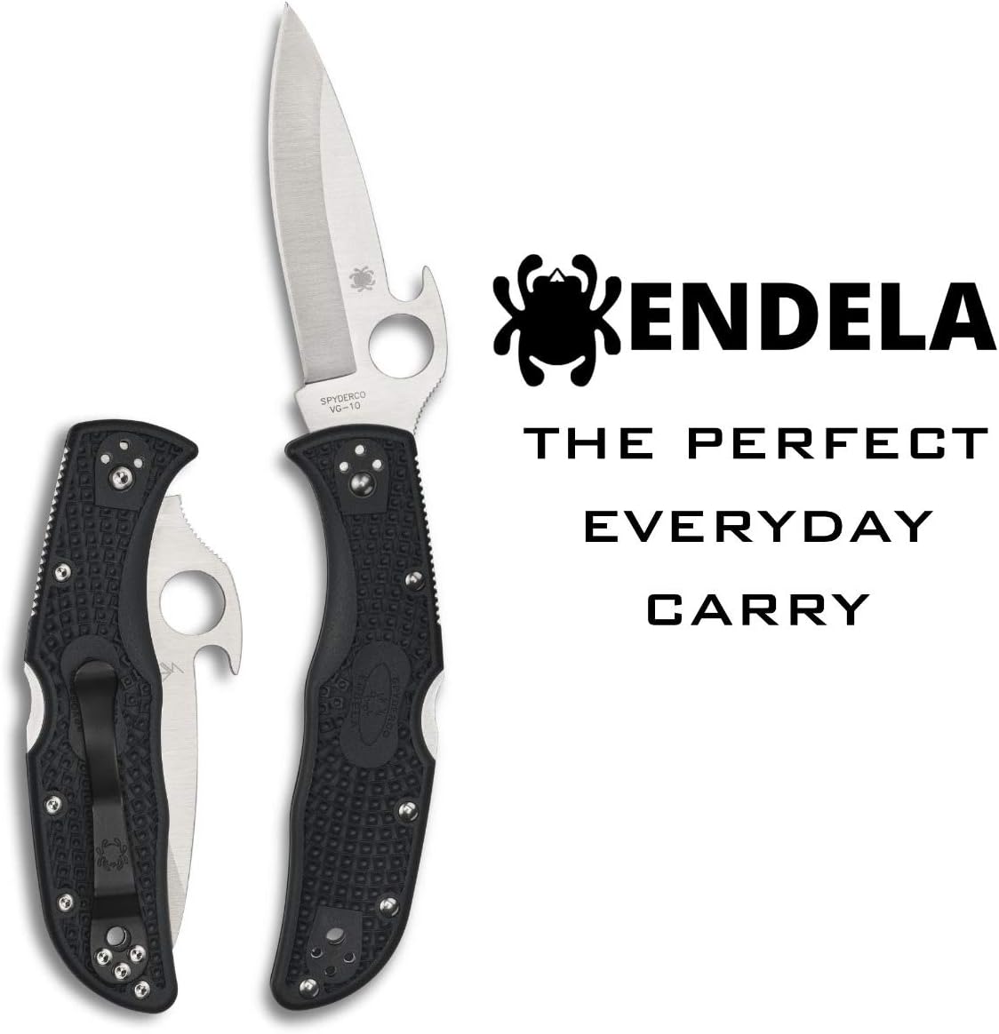 SPYDERCO Endela Lightweight Folding Knife with Emerson Opener