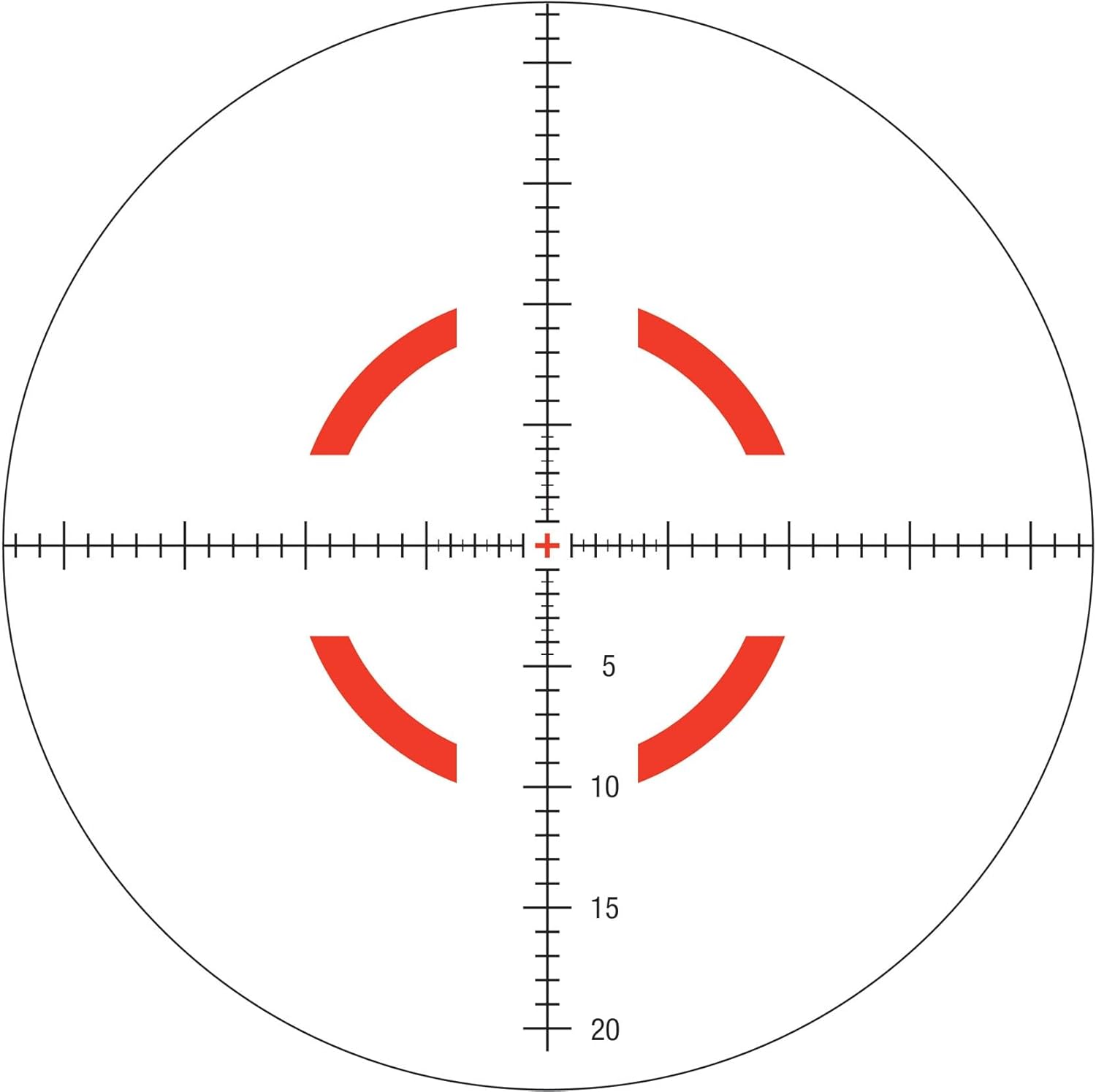 Trijicon VCOG VC18 1-8x28mm Rifle Scope, 34 mm Tube, First Focal Plane, Black, Red VC18-C-2400001