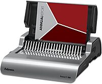 Fellowes 5216901 Quasar 500 Electric Comb Binding System, 16 7/8 x 15 3/8 x 5 1/8, Metallic Gray