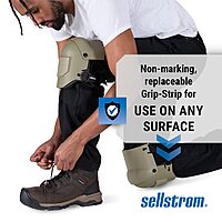 Sellstrom KneePro Ultra Flex III Professional Knee Pads with Triple-Layer Foam, Hinged Design & Speed Clips