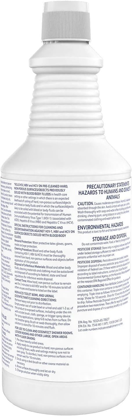 CREW Non-Acid All-Purpose Disinfectant Bathroom Cleaner, Fresh, 32 oz