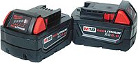 Milwaukee M18 48-11-1850 5.0 AH Batteries 5.0 18V 48-11-1852 (2 pack) 2 Count (Pack of 1)