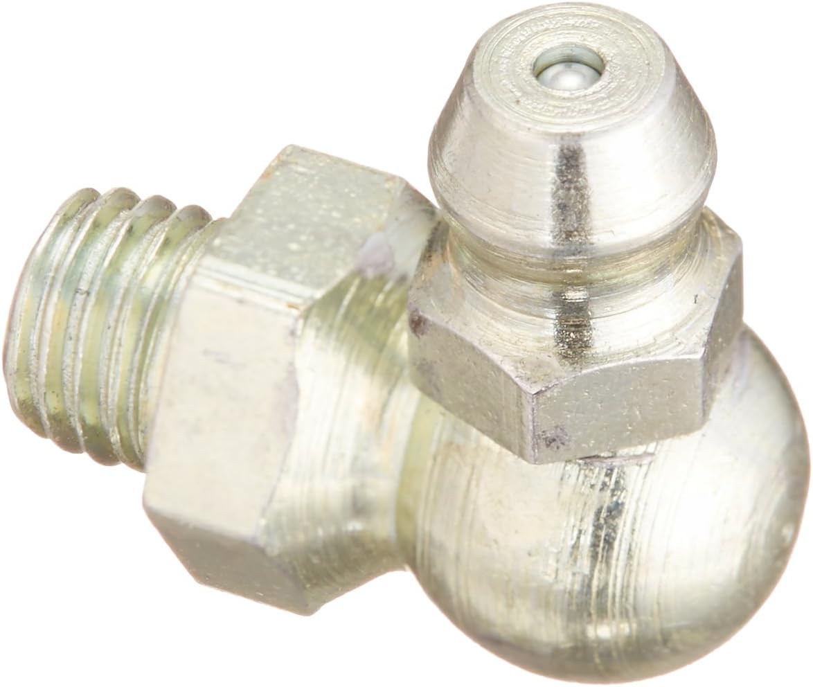LubriMatic 11-113 Grease Fittings - 1/4"-28 90 Degree Angle - Pack of 10
