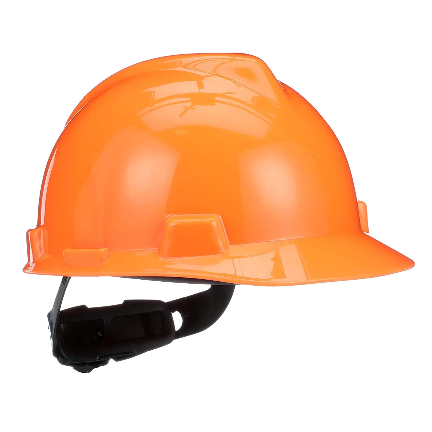 MSA 488146 V-Gard Cap Style Safety Hard Hat With Fas-Trac III Ratchet Suspension | Polyethylene Shell