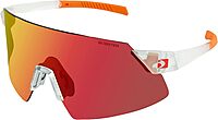 Bobster® Cadence Cycling Sunglass, Matte Clear/Orange Frame, Smoke Black Red Revo, Yellow & Clear Lens