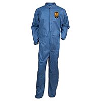 Kimberly-Clark Professional KleenGuard A20 Microforce Particle Protection Coveralls, X-Large, Denim Blue, Pack Of 24 Coveralls