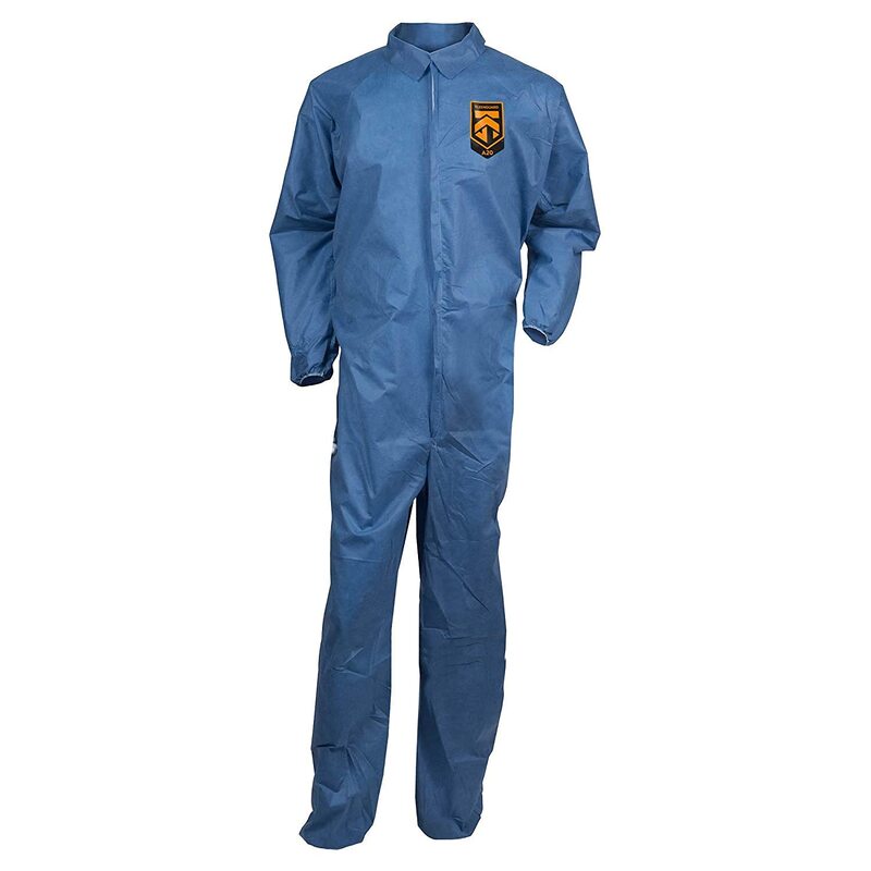 Kimberly-Clark Professional KleenGuard A20 Microforce Particle Protection Coveralls, X-Large, Denim Blue, Pack Of 24 Coveralls