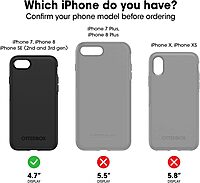 OtterBox Commuter Series Case for iPhone SE 3rd & 2nd Gen, iPhone 8, iPhone 7 Black | not Compatible with Plus Sized Models, Slim, Tough, Pocket-Friendly, with Port Protection