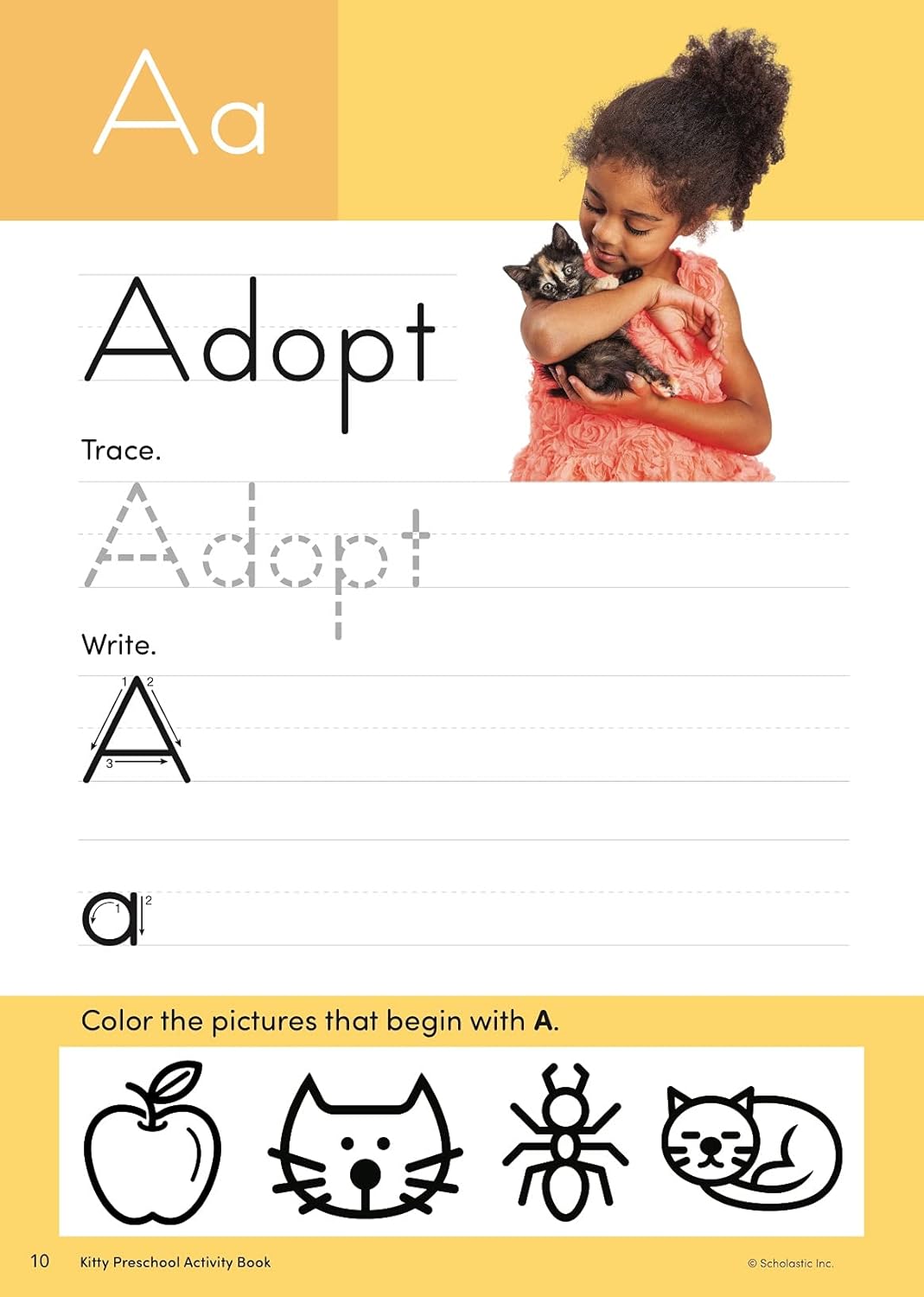 Scholastic Kitty Preschool Activity Book, Pre-K