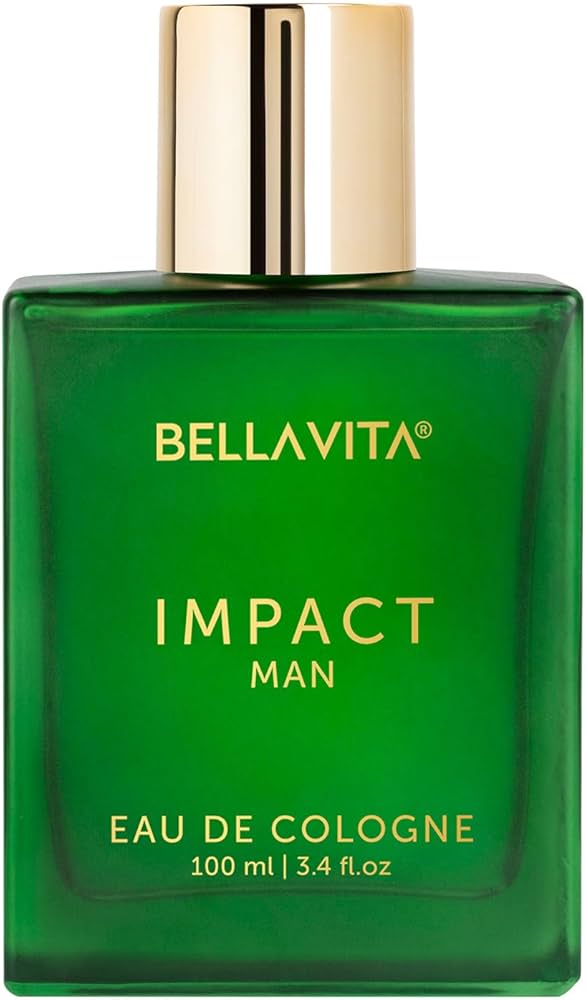 Bella Vita Luxury IMPACT MAN Eau De Cologne Perfume with Mandarin Orange, Patchouli, Cedar | Woody, Citrusy Long Lasting EDC Fragrance Scent for Men 100Ml