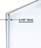 Azar Displays Double-Foot 2-Sided Acrylic Sign Holders