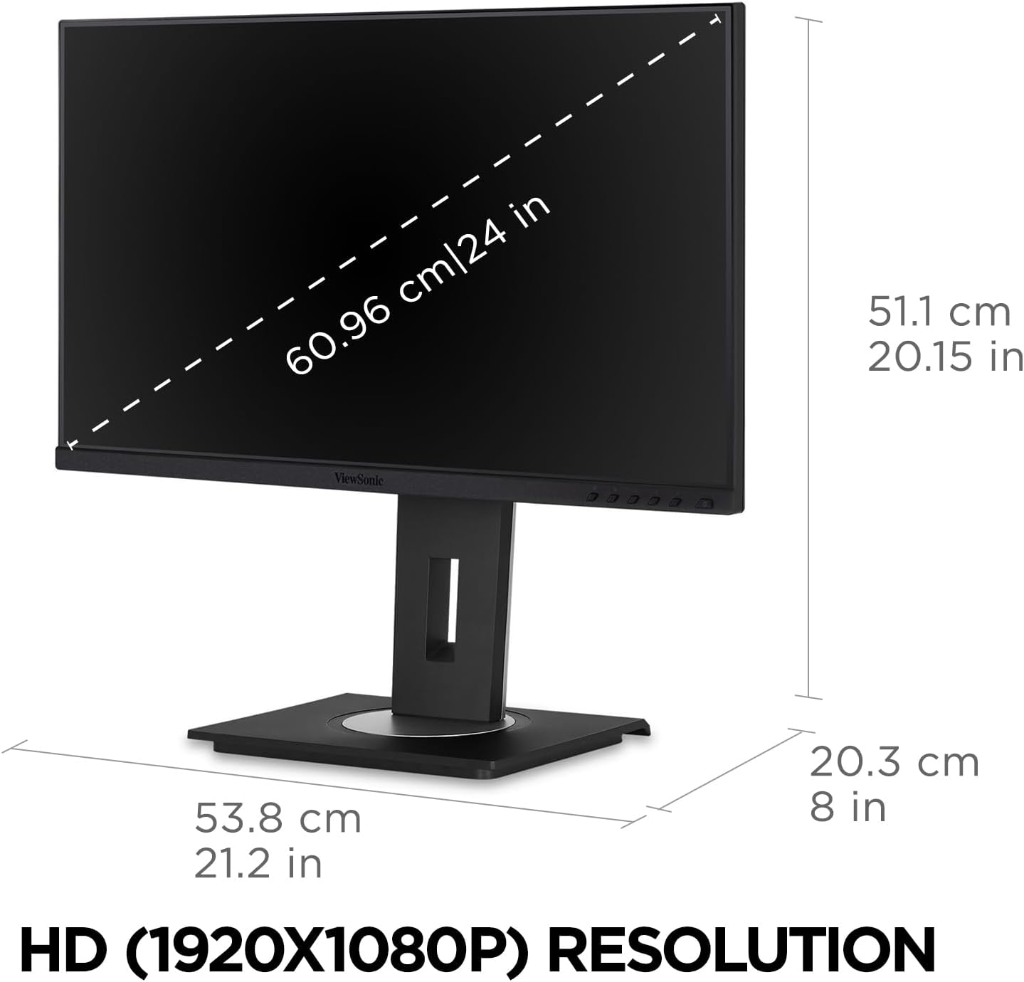 ViewSonic VG Monitor Designed for Surface with 60W USB-C, HDMI and DisplayPort