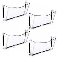 AZAR DISPLAYS Wall Mount File, Brochure & Business Card Holders