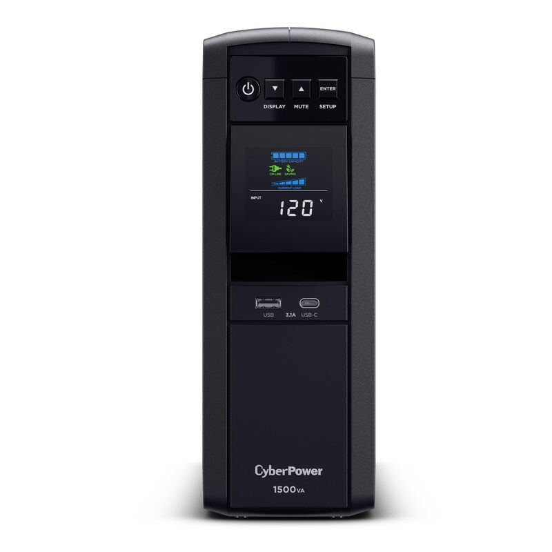 CyberPower PFC Sinewave UPS Battery Backup and Surge Protector, Mini-Tower
