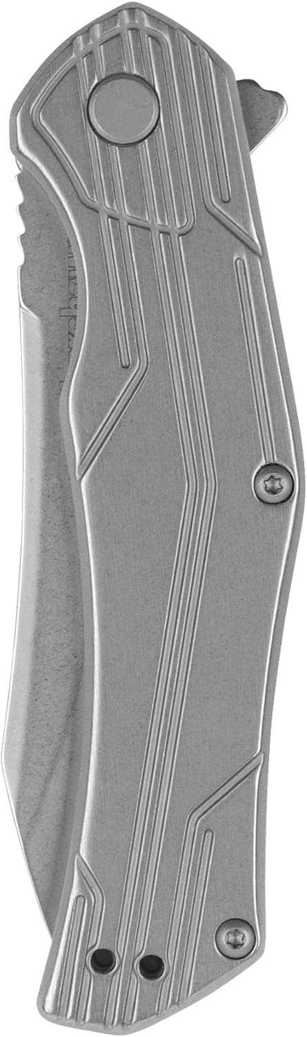 Kershaw Husker Folding Pocket Knife, 3-Inch Blade with SpeedSafe Assisted Opening, Frame Lock (1380)
